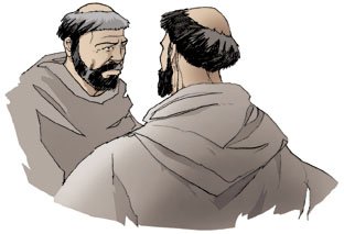 Saint François d'Assise et frère Léon